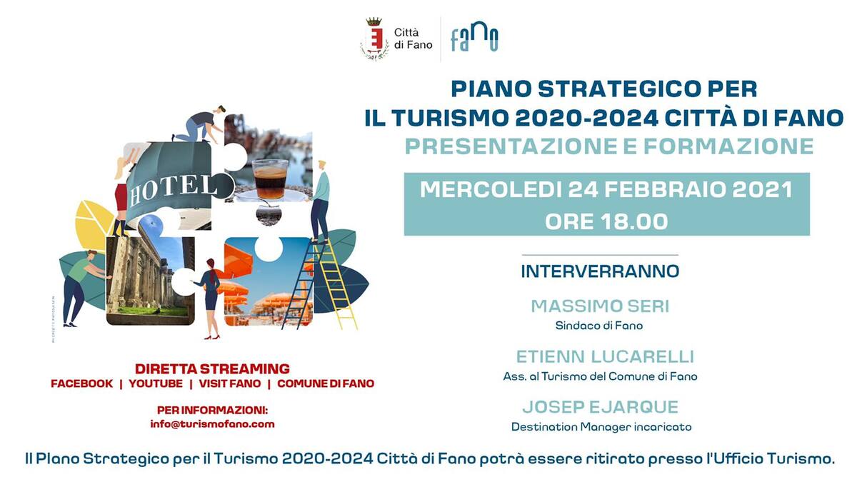 Presentazione Piano Strategico Turismo Fano 2020 - 2024